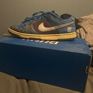 Blue and Purple Sneakers with Logo